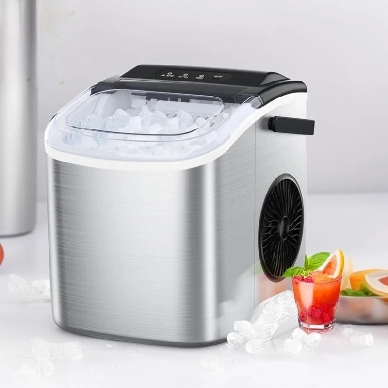 Mini Automatic Cylindrical and Bullet Ice Maker Machine for Bar, Home, and Kitchen