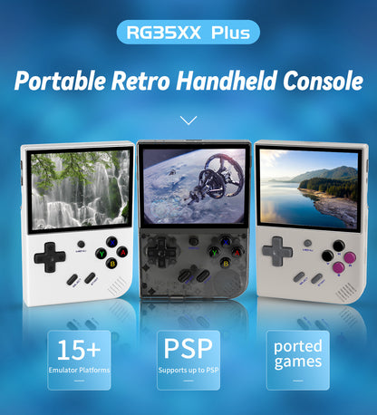 RG35XX PLUS Handheld Game Console - Vertical Retro Design