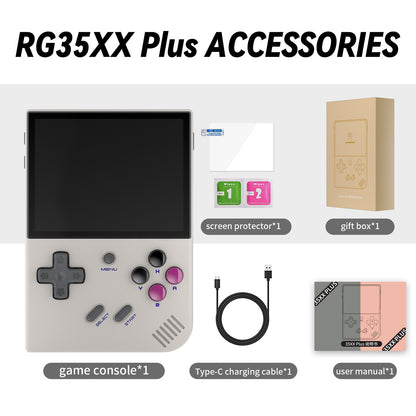 RG35XX PLUS Handheld Game Console - Vertical Retro Design