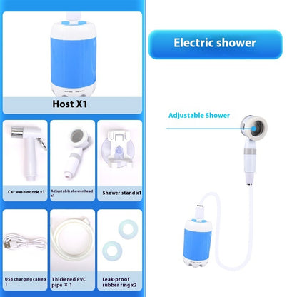 Portable Waterproof Outdoor Shower with Rechargeable Power for Travel & Adventure