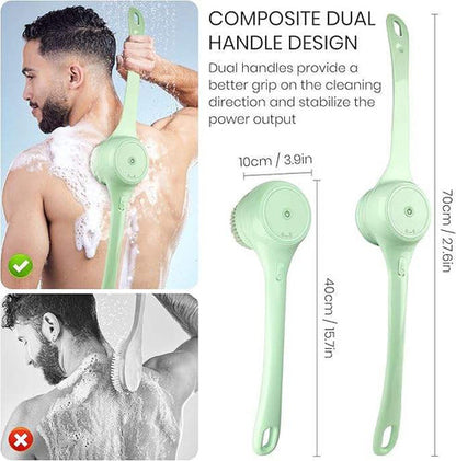 Multi-Head Bathing Tool - Scrub, Exfoliate & Massage with 5 Versatile Attachments