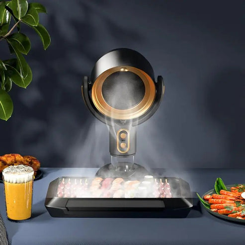 Rechargeable Mini Range Hood with 360° Rotation & 3000mAh Battery for Kitchen & RV Cooking