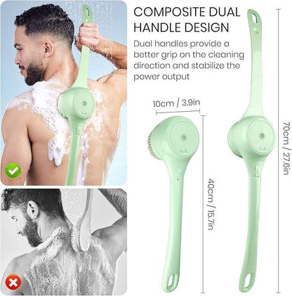 Multi-Head Bathing Tool - Scrub, Exfoliate & Massage with 5 Versatile Attachments