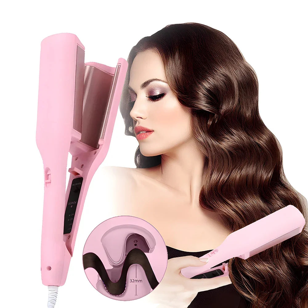 Deep Wave Curler with Adjustable Heat & Fast Styling